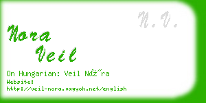 nora veil business card